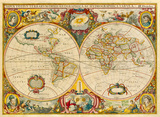Nova Totius Terrarum Orbis Geographica ac Hydrographica Tabula, c1690 Premium Giclee Print by Hendrick Doncker