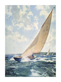 HM Queen Elizabeth's Yacht Pósters por Montague Dawson