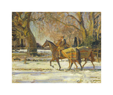 The Painter's Groom Premium Giclee Print by Sir Alfred Munnings