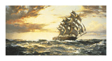 Squally Weather Premium Giclee Print by Montague Dawson