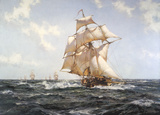The Fleet Messenger Giclée-Premiumdruck von Montague Dawson