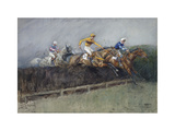 Battle of the Giants Premium Giclee Print by Lionel Edwards