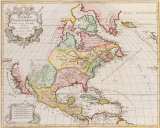 Amerique Septentrionale, 1792 Premium Giclee Print by Jan Baptist Elwe