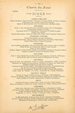 Carte Du Jour - Juillet Giclée-Premiumdruck von August Escoffier