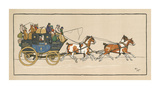 Stagecoach I Reproduction procédé giclée Premium par Cecil Aldin