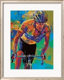 Lance Armstrong,  7 fois champion du Tour de France (sport, cyclisme) Posters par Malcolm Farley