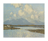 Connemara Cottages Premium Giclee Print by Paul Henry