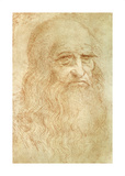 Self Portrait Premium Giclee Print by Leonardo Da Vinci