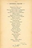 Buffet Froid Láminas por August Escoffier