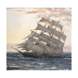 Lumière du matin Affiche par Montague Dawson