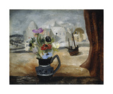 Anemones In A Cornish Window Print by Christopher Wood