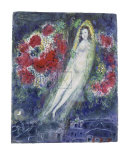 The Bride With Flowers Edition limitée par Marc Chagall