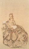 Madame du Barry in Banishment Reproduction procédé giclée Premium par Sir William Russell Flint