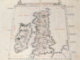 Prima Europae Tabula, 1511 Premium Giclee Print by Claudius Ptolemy