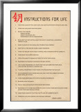 Instructions for Life Affiche