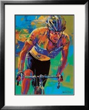 Lance Armstrong, Seven Times Tour de France Champion Láminas por Malcolm Farley