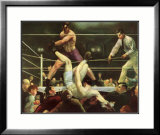 Dempsey contre Firpo Affiches par George Wesley Bellows