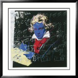 Beethoven, c.1987 (blue face) Lámina por Andy Warhol