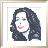 Sophia Loren Lámina por Bob Celic