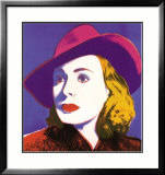 Ingrid coiffée d'un chapeau Poster par Andy Warhol