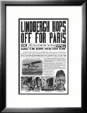 The Baltimore News, May 20, 1927: Lindbergh Hops Off for Paris Pósters The Baltimore News, May 20, 1927: Lindbergh Hops Off for Paris Pósters