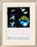 Falls, Pratfalls + Sleights of Hand Kunstdrucke von Bruce Nauman
