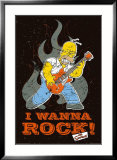 The Simpsons - Wanna Rock Affiches
