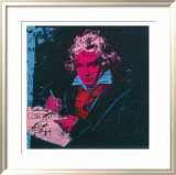 Beethoven, c.1987 (red face) Plakater af Andy Warhol