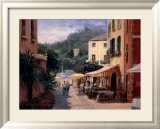 Al Fresco in Portofino Lámina por George W. Bates