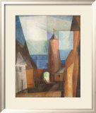 Gruetzturm in Treptow Kunstdrucke von Lyonel Feininger