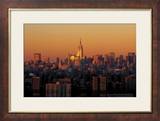 Manhattan Dusk Affiches van Richard Berenholtz Manhattan Dusk Affiches van Richard Berenholtz