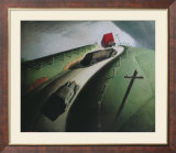 Death on the Ridge Road Posters par Grant Wood