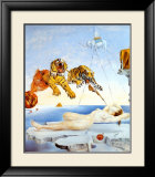 Dream Caused by the Flight of a Bee around a Pomegranate, c. 1944 Art by Salvador Dalí