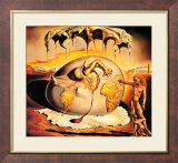 Enfant géopolitique observant la naissance de l'homme nouveau Posters par Salvador Dalí