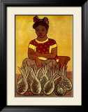 Vendedora de Pinas Affiche par Diego Rivera
