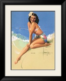 Sunny Skies Framed Giclee Print by Rolf Armstrong