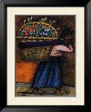 Vendedor de flores con cesta Arte por Diego Rivera Vendedor de flores con cesta Arte por Diego Rivera