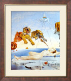 Rêve causé par le vol d'une abeille autour d'une pomme-grenade, vers 1944 Affiches par Salvador Dalí