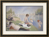 Baignade à Asnières Affiches par Georges Seurat