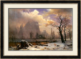 Hiver dans le Yosemite Poster par Albert Bierstadt