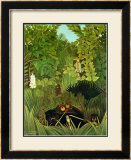 Joyeux Farceurs Affiche par Henri Rousseau