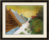 Dorfstrasse In St. Maries Póster por Vincent van Gogh Dorfstrasse In St. Maries Póster por Vincent van Gogh