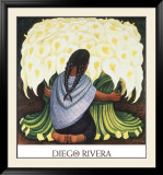 The Flower Seller, c.1942 Posters par Diego Rivera