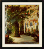 In einem Palmenhaus Poster von Karl Blechen