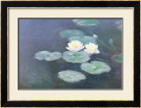 Nympheas Effet du Soir Print by Claude Monet