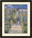 The Artist's Garden at Vetheuil, 1880 Art par Claude Monet