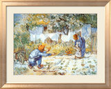 First Steps Print by Vincent van Gogh