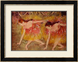 Sich Verbeugende Tanzerinnen Ballerina Affiches par Edgar Degas