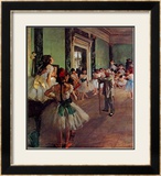 La classe de danse Affiche par Edgar Degas