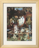 Madame de Shalott (v. 1889-92) Affiches par William Holman Hunt